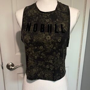 NOBULL Women's Olive Floral Muscle Tee